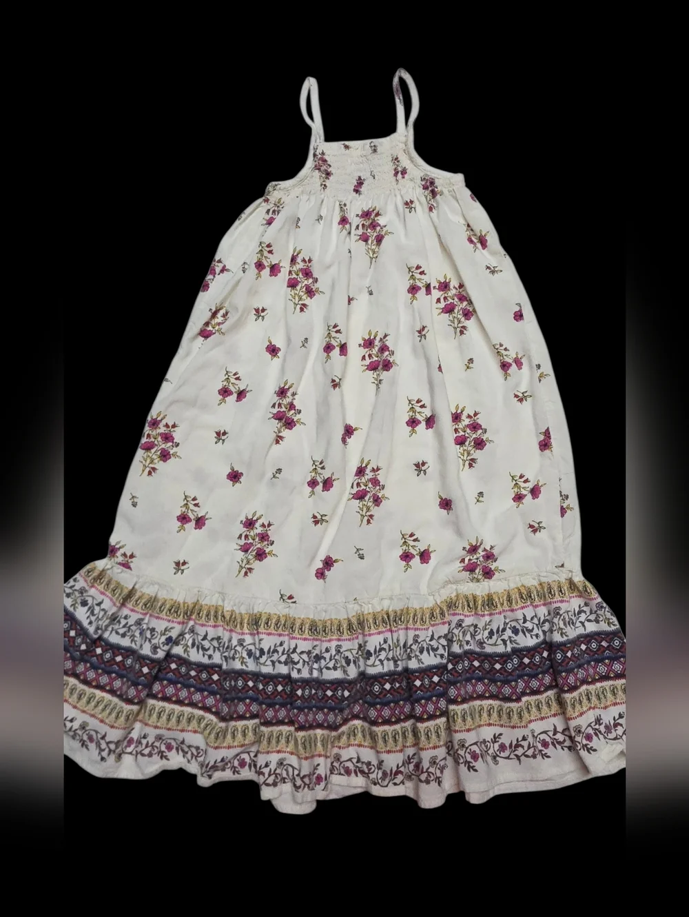 Old Navy Pink Floral Print Dress Girl Size 4T